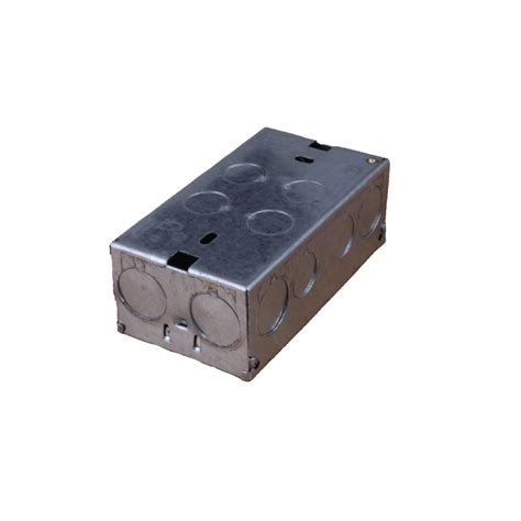 double gang metal back box|47mm deep metal back box.